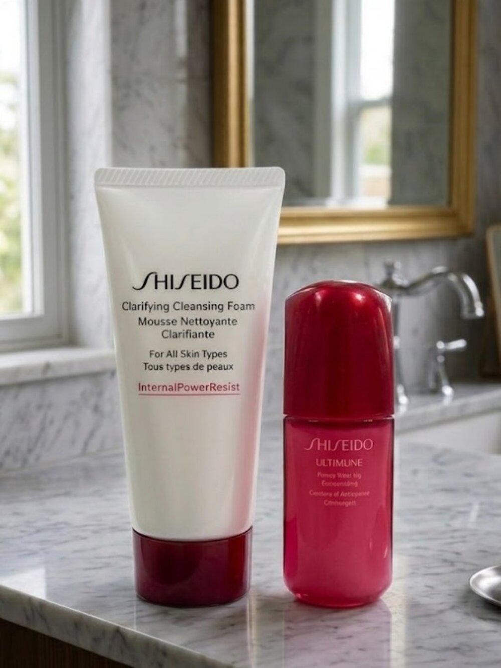 Shiseido Ultimune Power Infusing Concentrate and Clarifying Cleansing Foam Set